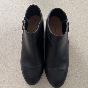 Time and Tru Black Ankle Boots